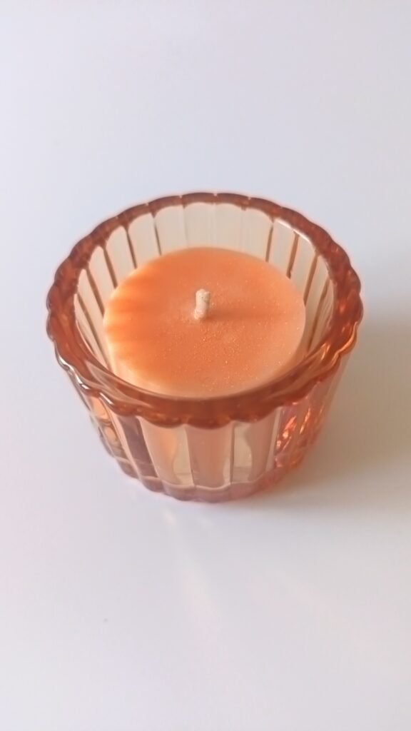 Chauffe-plat + sa bougie orange