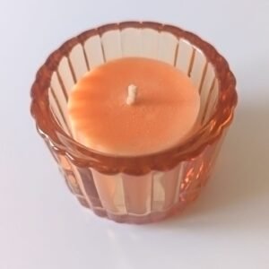 Chauffe-plat + sa bougie orange